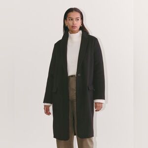 Everlane Wool Topcoat Black